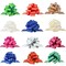 PintreeLand 24PCS Christmas Wrap Pull Bows with Ribbon 5&#x201D; Wide Wrapping Accessory for Xmas Present, Gift, Florist, Bouquet, Basket(24 PCS)